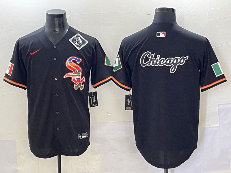 Men 2025 Chicago White Sox Blank Black Game Nike MLB Jersey style 41->houston astros->MLB Jersey
